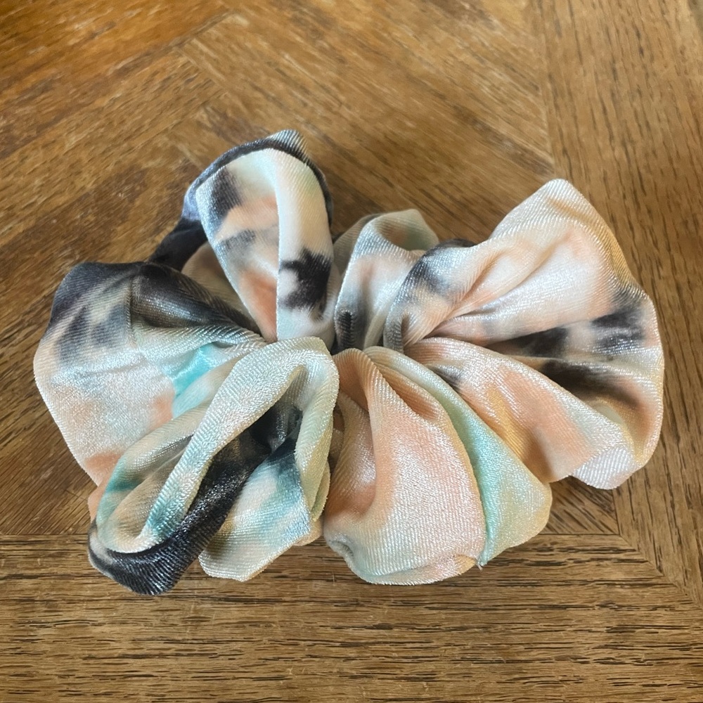 Free People Tie Dye Velvet Mega Scrunchie